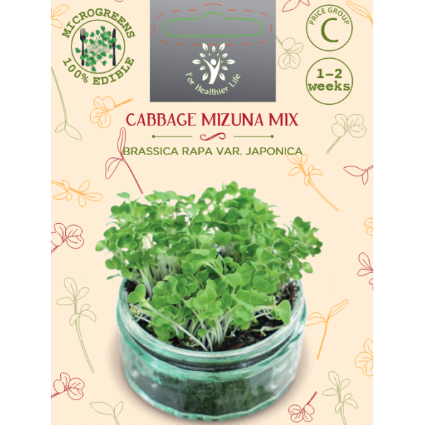 Microgreens Cabbage mizuna Mix 5g